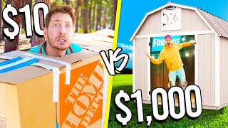 OVERNIGHT SURVIVAL CHALLENGE HOME DEPOT ITEMS ONLY [upl. by Idram]