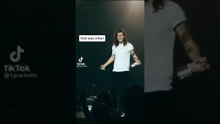 harry styles throwing water at a fan ✨with kindness✨ [upl. by Ellebanna497]