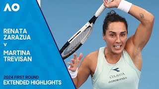 Renata Zarazua v Martina Trevisan Extended Highlights  Australian Open 2024 First Round [upl. by Alrich]