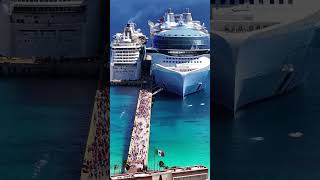 Size Difference  Icon of the Seas and Radiance of the Seas cruise cruiseship travel shortfeed [upl. by Almire]