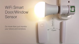 Setup guide of a WiFi Smart DoorWindow sensor with the Smart Life or Tuya Smart App [upl. by Peyter]