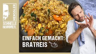 Schnelles Bratreis Rezept von Steffen Henssler  Günstige Rezepte [upl. by Noryak]