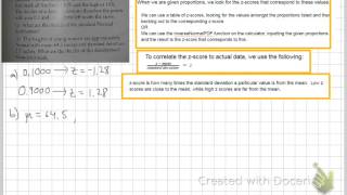 Statistics Deciles of a normal distribution [upl. by Sonafets]