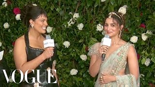 Alia Bhatt’s Sari Took 1905 Hours to Make  Met Gala 2024  Vogue [upl. by Noived]