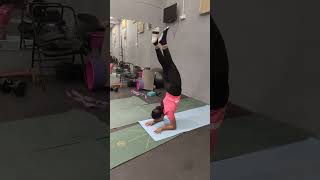 Shoulder stand motivation youtubeshorts strength music kum kum [upl. by Ardnekan388]