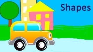 Childrens Cartoons  Learn 2d 3d Shapes Clever Car Counting 1 HOUSE [upl. by Mharg]