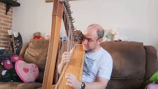 Harp version of quotAan het Noordzeestrandquot [upl. by Nollad]