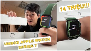 ĐẬP HỘP APPLE WATCH SERIES 7 SIÊU NHẠT NHẼO  GIÁ 14 TRIỆU [upl. by Pomona]