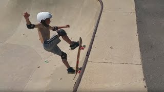 Amazing 6yearold skateboarder  Matt Benjamin [upl. by Oneal671]