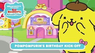 Pompompurin’s Birthday KickOff  Hello Kitty and Friends Supercute Adventures S9 EP4 [upl. by Sualkcin]