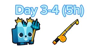 day 3 and 4 of fishing for the Huge Poseidon Corgi in pet sim 99 [upl. by Doran799]