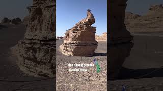 Dunhuang Yadan Scenic Area Peacock Jade Standing [upl. by Garnes]