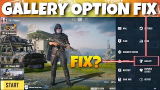 How to fix gallery option in bgmi  critic achievement bgmi [upl. by Leuqar]