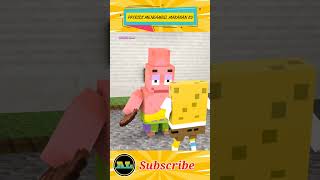 Patrick Mengambil Makanan SpongeBob dubbing minecraft roblox skibiditoilet funny shortvideo [upl. by Atneciv]