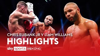 FOUR knockdowns amp a showboat finish ✨ Chris Eubank Jr vs Liam Williams  Highlights [upl. by Aihsiym]