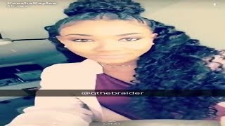 Keesha Kaylee get mad a Qthebraider Snapchat [upl. by Adnicul]