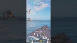 Warships🏴‍☠️  Petro finds Shima  Last second lucky sinking worldofwarships wows cqc [upl. by Bunce539]