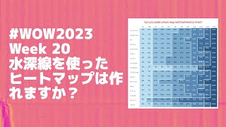 WOW2023 Week 20 Can you build a heat map with bathymetry lines [upl. by Miran]