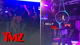 Nelly Makes it Rain in Dallas Strip Club  Shake Ya Tailfeather  TMZ [upl. by Airalednac108]