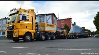 Bohnet Schwertransport  400t im ZugSchubverband nach Aken [upl. by Pinette]