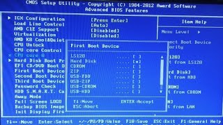 Gigabyte 78LMT S2 motherboard mai Pendrive se window kaise install kre  How to change BIOS settings [upl. by Addi389]