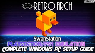 Retroarch☆PS1SwanStation Setup Guide retroarch ps1 emulator [upl. by Savil]