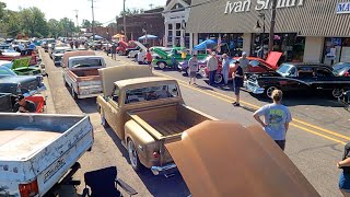 Car Show in Emory Texas 91022 This is the Classics Round the Square Car Show [upl. by Anawt]