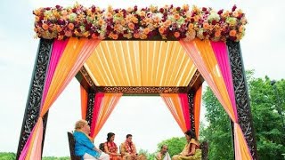 Indian traditional wedding Chori mandap decoration [upl. by Griffiths]