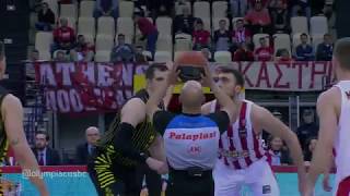 Highlights Olympiacos BC  Aris BC 532018 [upl. by Oigile71]