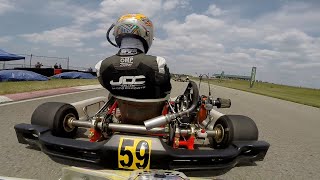 Pitt Race Karting Series LO206 Senior Final June 10 2023 Race 3 [upl. by Acimat]