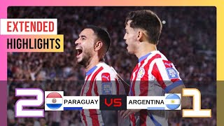 Paraguay vs Argentina 21  Extended Highlights amp All Goals  UEFA Nations League 202425 [upl. by Haet]