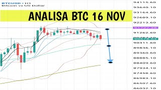 ANALISA BTC 16 NOV BBMA [upl. by Atteynad968]