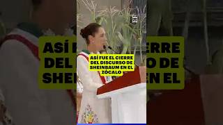 Así fue el final del discurso de Claudia Sheinbaum en el Zócalo [upl. by Hiro604]