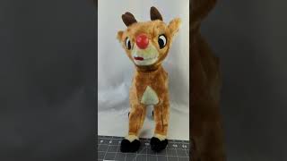 Gemmy Rudolph the RedNosed Reindeer Talking Singing Animated Plush 15quot  See how it works [upl. by Damour]