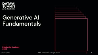 Databricks Generative AI Fundamentals [upl. by Lishe]