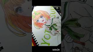 How to draw YOTSUBA NAKANO art yotsuba drawing shorts [upl. by Raybin610]