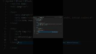 Example code for quotHR TAGquot VRTechtelugu  html5 developer coding vrtech [upl. by Adnuahsar]