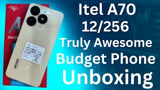 Itel A70 Unboxing Awesome Budget Phone 12  256 GB [upl. by Cam881]