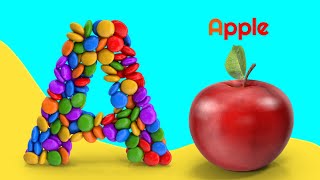 ABC Phonics Song  Toddlers learning video A for Apple ABC Song Nursery Rhymes Alphabet Song [upl. by Lak]