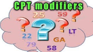 Medical codingCPT modifiers with examplePart1 [upl. by Okemak]