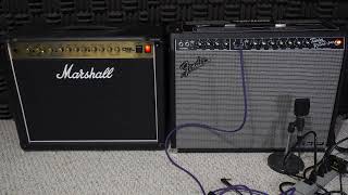 Marshall DSL 40c VS Fender Twin Reverb Tone Master CLEAN SOUNDS [upl. by Eseerehc]