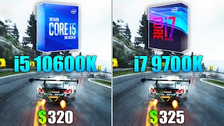 Core i5 10600K vs Core i7 9700K Test in 10 Games [upl. by Mcleod]