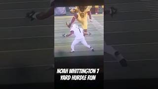 Noah Whittington 7 Yard Hurdle Run 💯😤 GoDucksdotcom algblazer ducks cfb shorts [upl. by Eentrok684]