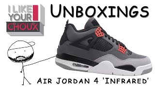 Air Jordan 4 Infrared unboxing by iLikeYourChoux [upl. by Llabmik]