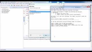 How to resolve import org JUnit in Eclipse [upl. by Kristopher]