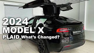 New 2024 Tesla Model X Plaid Review With New Cameras Interior Gadgets And More [upl. by Aihsiek395]