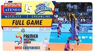 PVL OC 2018 AteneoMotolite vs Creamline  Full Game  2nd Set  October 28 2018 [upl. by Aeslek]