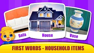 Babys First Words 15  Learn Household Item Names with Lucas and Ruby  RV AppStudios Games [upl. by Joacima526]