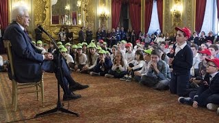 il Presidente Mattarella risponde alle domande degli studenti delle scuole primarie [upl. by Menis326]