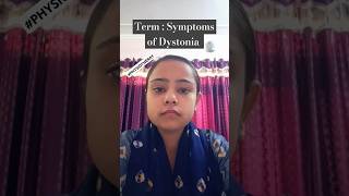 Dystonia l Symptoms l Movement l Disorder ll Harshika Gupta harshikagupta2059 [upl. by Assenna]